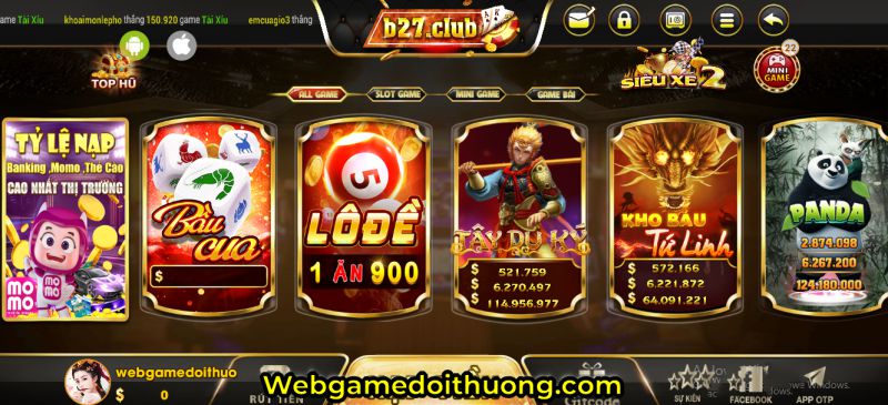 Thế giới game của B27 Club